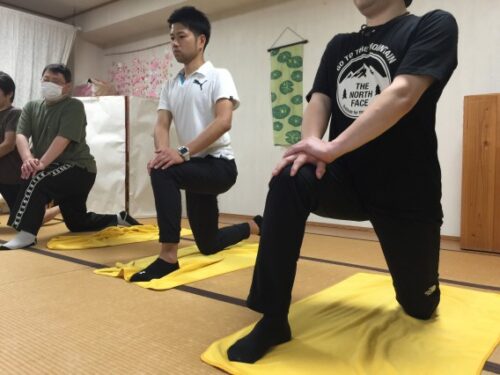実際にストレッチ