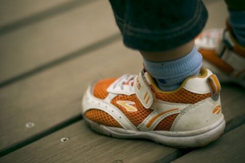 幼少期の靴
